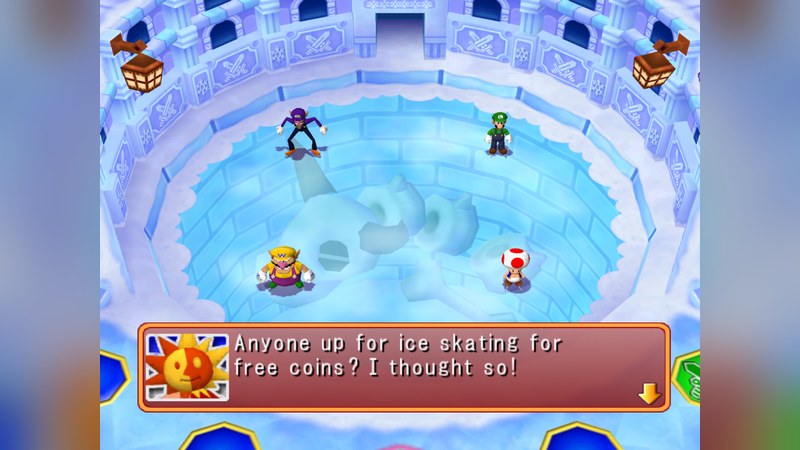 Mario Ice Skating